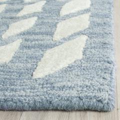 BELLA, BLUE / IVORY, 9' X 12', Area Rug