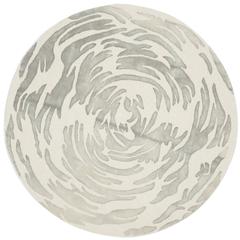 BELLA, IVORY / GREY, 5' X 5' Round, Area Rug, BEL128A-5R