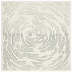 BELLA, IVORY / GREY, 5' X 5' Square, Area Rug, BEL128A-5SQ