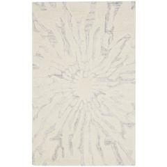 BELLA, SILVER / IVORY, 2'-6" X 4', Area Rug, BEL129A-24