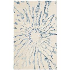 BELLA, DARK BLUE / IVORY, 2'-6" X 4', Area Rug