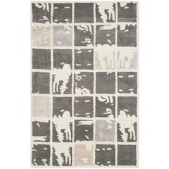 BELLA, DARK GREY / IVORY, 2'-6" X 4', Area Rug, BEL130A-24