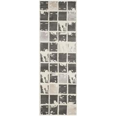 BELLA, DARK GREY / IVORY, 2'-3" X 7', Area Rug, BEL130A-27