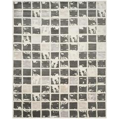 BELLA, DARK GREY / IVORY, 8' X 10', Area Rug, BEL130A-8