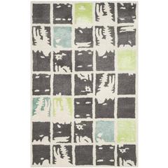 BELLA, GREY / IVORY, 2'-6" X 4', Area Rug, BEL130B-24