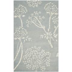 BELLA, LIGHT BLUE / IVORY, 6' X 9', Area Rug, BEL131A-6