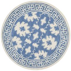 BELLA, BLUE / IVORY, 5' X 5' Round, Area Rug, BEL132A-5R