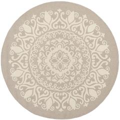 BELLA, BEIGE / IVORY, 5' X 5' Round, Area Rug, BEL133A-5R