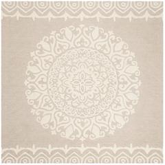 BELLA, BEIGE / IVORY, 5' X 5' Square, Area Rug, BEL133A-5SQ