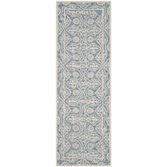 BELLA, BLUE / IVORY, 2'-3" X 7', Area Rug, BEL134A-27