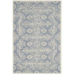 BELLA, BLUE / IVORY, 4' X 6', Area Rug, BEL134A-4