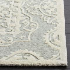 BELLA, GREY / IVORY, 6' X 9', Area Rug, BEL134B-6