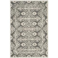 BELLA, DARK GREY / IVORY, 4' X 6', Area Rug, BEL134C-4