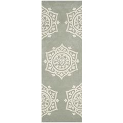 BELLA, GREY / IVORY, 2'-3" X 7', Area Rug, BEL136A-27