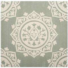 BELLA, GREY / IVORY, 5' X 5' Square, Area Rug, BEL136A-5SQ