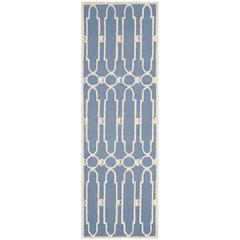 BELLA, BLUE / IVORY, 2'-3" X 7', Area Rug, BEL137A-27