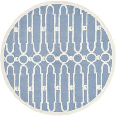 BELLA, BLUE / IVORY, 5' X 5' Round, Area Rug, BEL137A-5R
