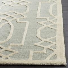 BELLA, GREY / IVORY, 6' X 9', Area Rug, BEL138B-6
