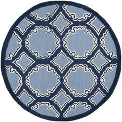 BELLA, NAVY / BLUE, 5' X 5' Round, Area Rug