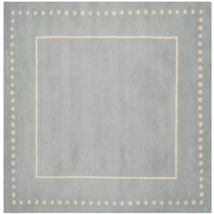 BELLA, LIGHT BLUE / IVORY, 5' X 5' Square, Area Rug, BEL151A-5SQ