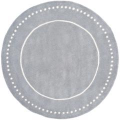 BELLA, SILVER / IVORY, 5' X 5' Round, Area Rug, BEL151D-5R