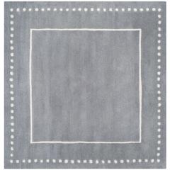 BELLA, SILVER / IVORY, 5' X 5' Square, Area Rug, BEL151D-5SQ