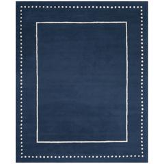 BELLA, NAVY BLUE / IVORY, 8' X 10', Area Rug