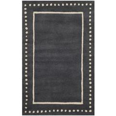 BELLA, DARK GREY / IVORY, 2'-6" X 4', Area Rug, BEL151X-24