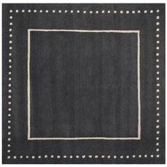 BELLA, DARK GREY / IVORY, 5' X 5' Square, Area Rug, BEL151X-5SQ