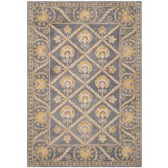 BELLA, BLUE / GOLD, 6' X 9', Area Rug