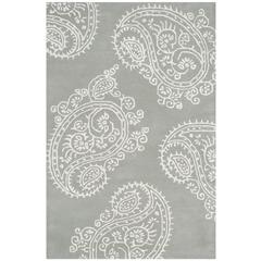 BELLA, GREY / IVORY, 4' X 6', Area Rug, BEL153A-4