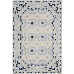 BELLA, IVORY / BLUE, 4' X 6', Area Rug, BEL154A-4