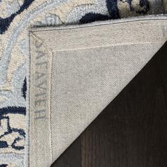 BELLA, IVORY / BLUE, 6' X 9', Area Rug, BEL154A-6