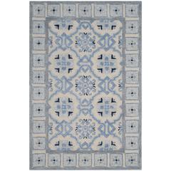 BELLA, IVORY / BLUE, 4' X 6', Area Rug, BEL155A-4
