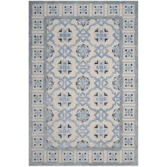 BELLA, IVORY / BLUE, 6' X 9', Area Rug, BEL155A-6