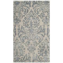 BELLA, IVORY / SILVER, 3' X 5', Area Rug