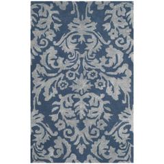 BELLA, NAVY / GREY, 2'-6" X 4', Area Rug