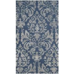 BELLA, NAVY / GREY, 3' X 5', Area Rug