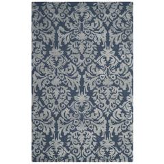 BELLA, NAVY / GREY, 5' X 8', Area Rug