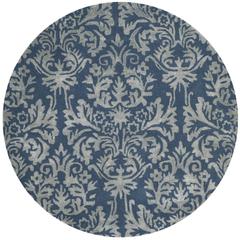 BELLA, NAVY / GREY, 5' X 5' Round, Area Rug