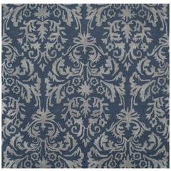 BELLA, NAVY / GREY, 5' X 5' Square, Area Rug