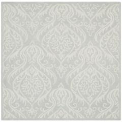 BELLA, SILVER / IVORY, 6' X 6' Square, Area Rug