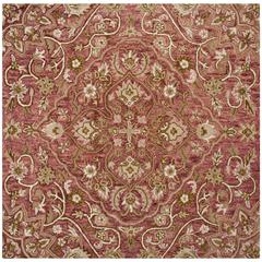 BELLA, ROSE / TAUPE, 5' X 5' Square, Area Rug