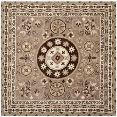 BELLA, TAUPE / LIGHT GREY, 5' X 5' Square, Area Rug