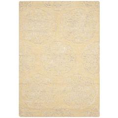 BELLA, BEIGE / SILVER, 4' X 6', Area Rug
