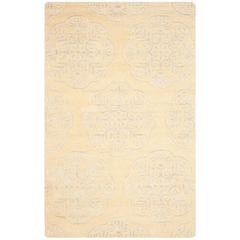 BELLA, BEIGE / SILVER, 5' X 8', Area Rug