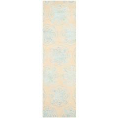 BELLA, BEIGE / BLUE, 2'-3" X 8', Area Rug