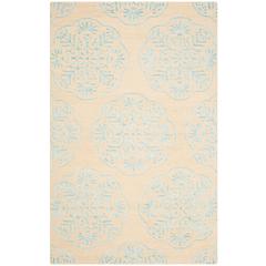 BELLA, BEIGE / BLUE, 5' X 8', Area Rug, BEL711C-5