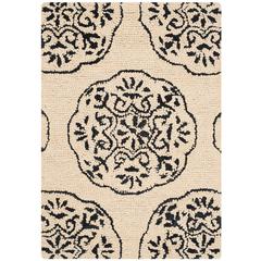 BELLA, IVORY / CHARCOAL, 2' X 3', Area Rug
