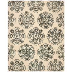 BELLA, IVORY / CHARCOAL, 8' X 10', Area Rug